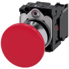 SIEMENS - SIE3SU11501BA201CA0 Pulsante a fungo, 22 mm, rotondo, in metallo lucido, colore rosso, 1NC