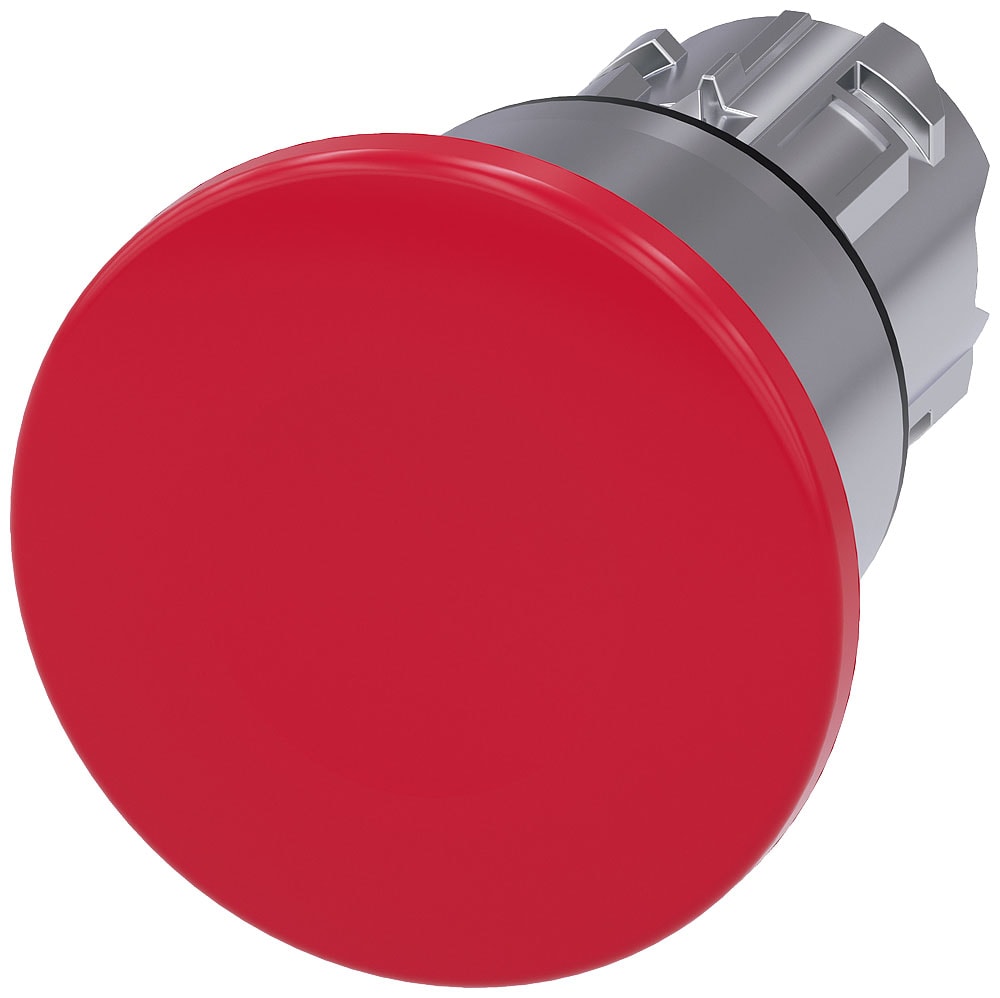 SIEMENS - SIE3SU10501BA200AA0 PULS. FUNGO ROSSO SBLOCCO TRAZIONE 40MM