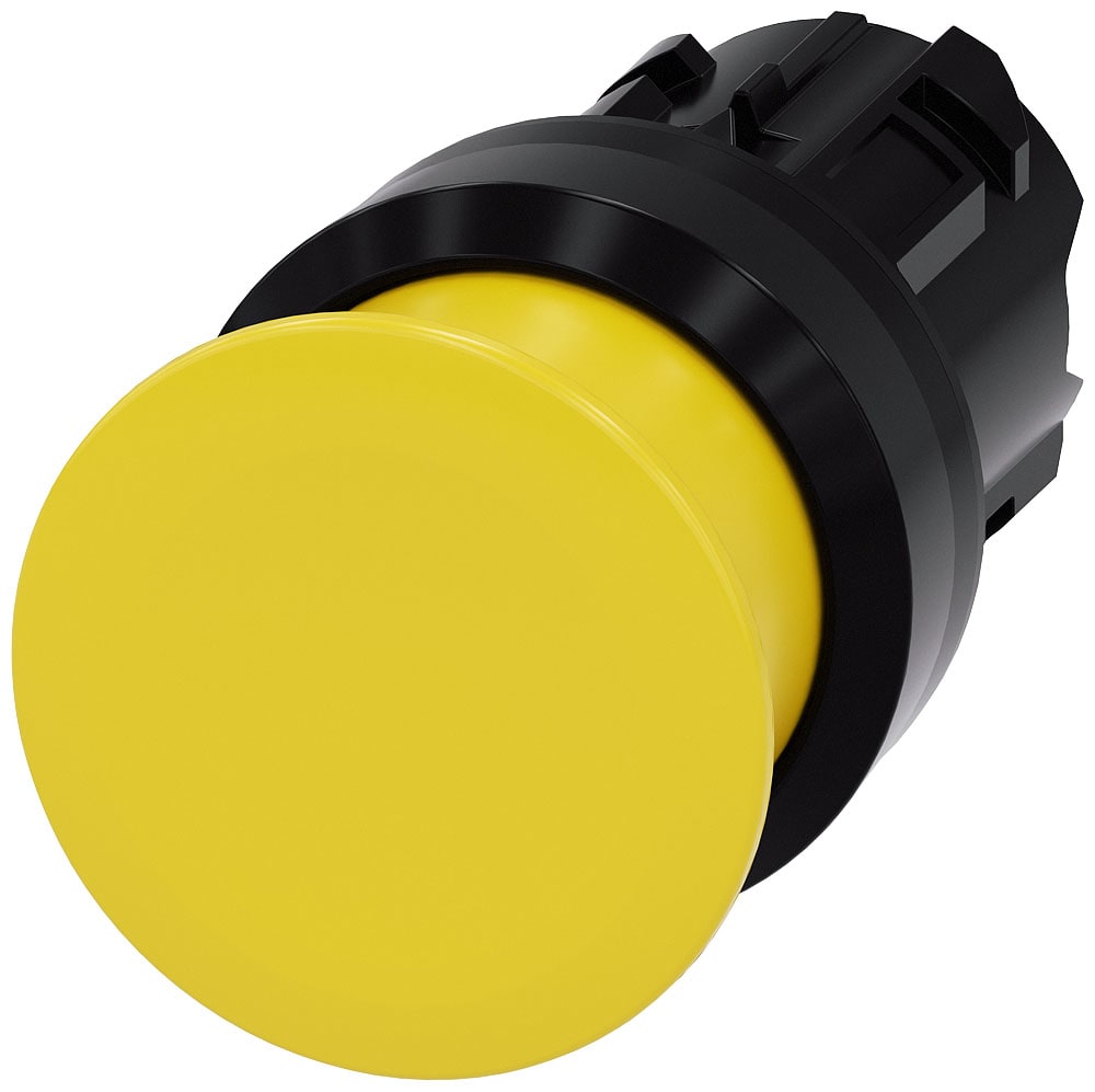 SIEMENS - SIE3SU10001AD300AA0 PULS. FUNGO GIALLO 30MM PLAST.