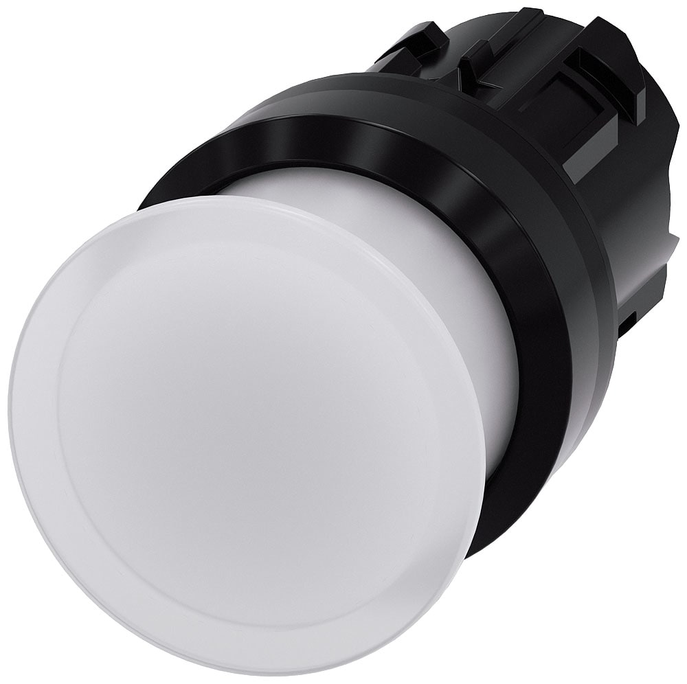 SIEMENS - SIE3SU10011AD600AA0 PULS.LUM.FUNGO BIANCO 30MM