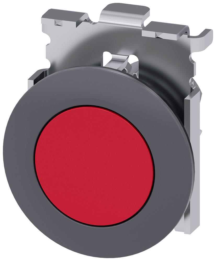 SIEMENS - SIE3SU10600JA200AA0 PULS. PIATTO PASSO-PASSO ROSSO 30MM