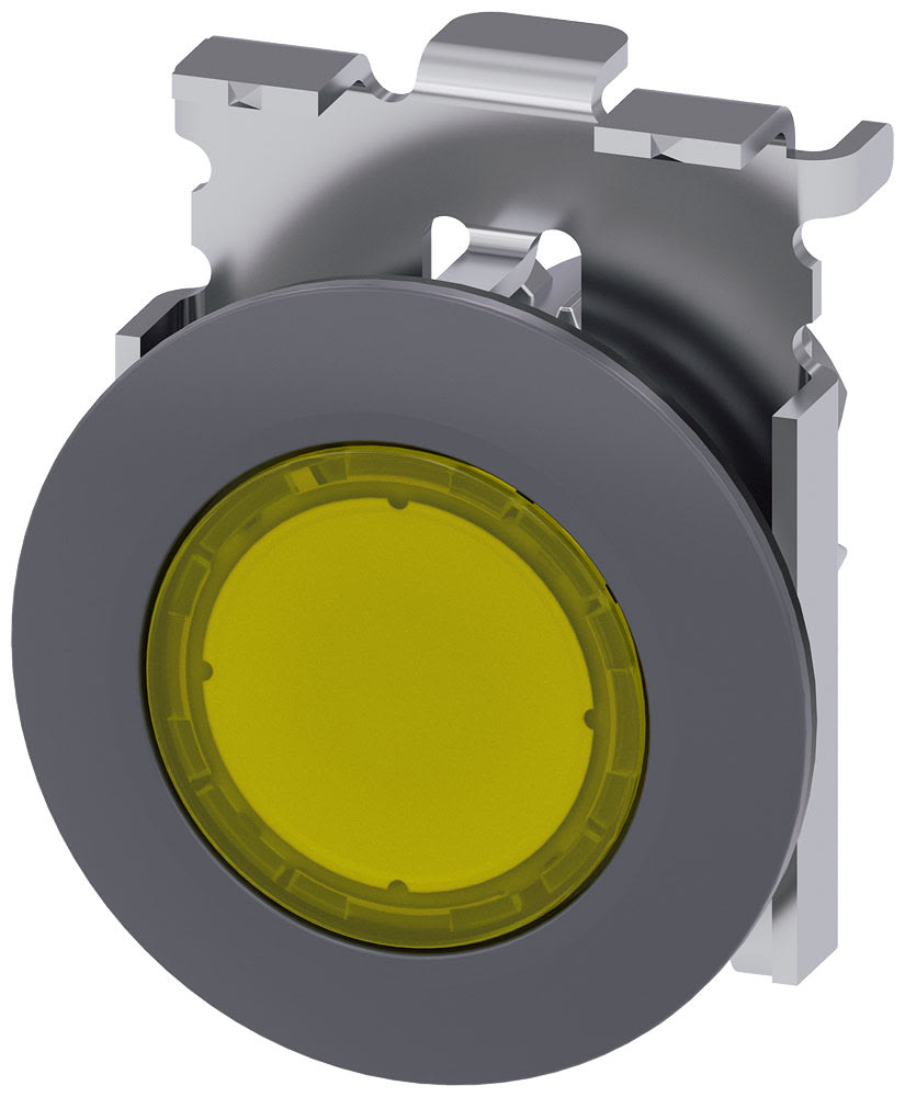SIEMENS - SIE3SU10610JB300AA0 PULS.LUM.PIATTO GIALLO 30MM