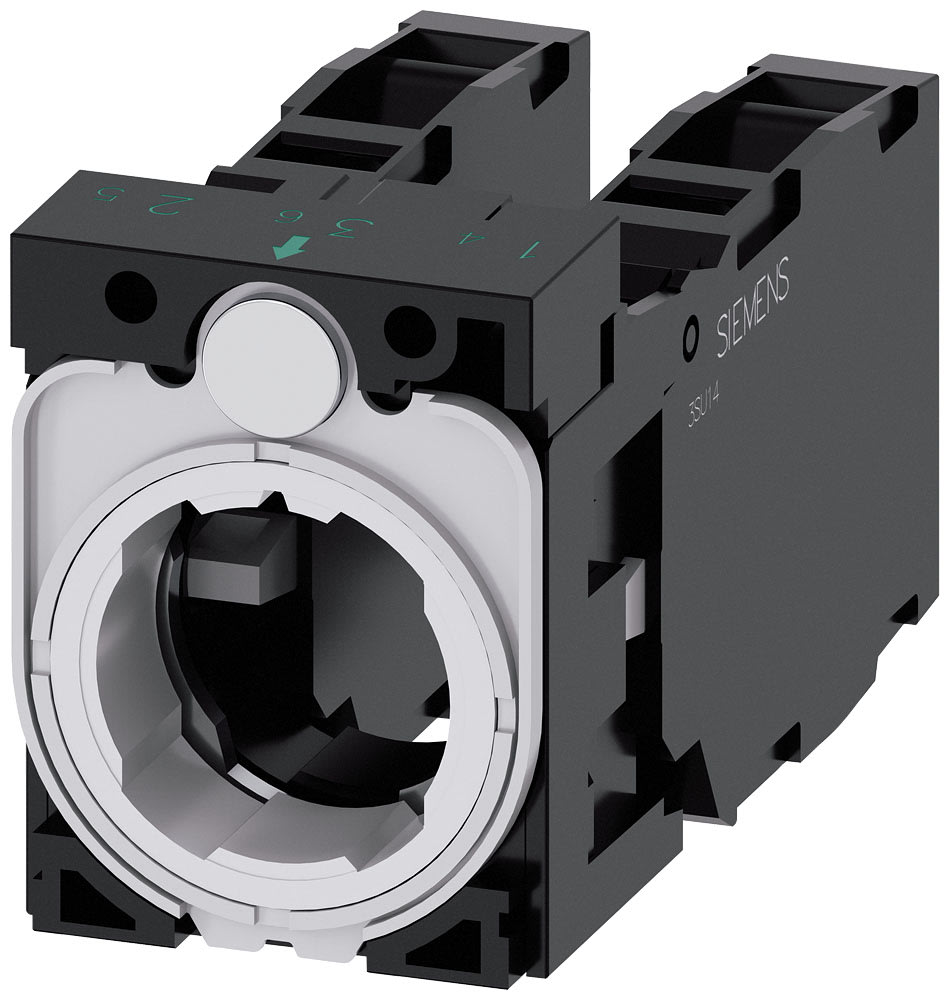 SIEMENS - SIE3SU15001AA101LA0 Supporto per 3 moduli, 1NO+1NC, 1NO+1NC