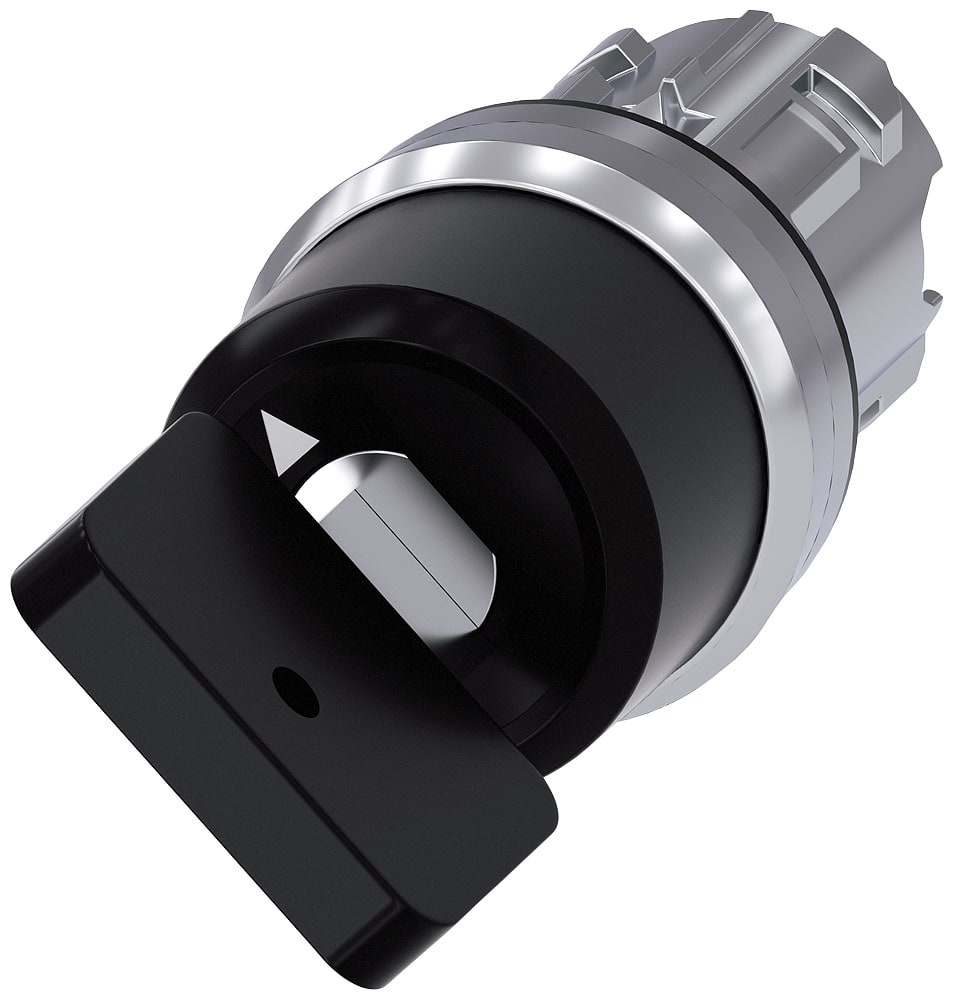 SIEMENS - SIE3SU10505KF010AA0 Selettore a chiave Siemens, C, 22 mm, rotondo, in metallo, lucido, estrazione chiave O