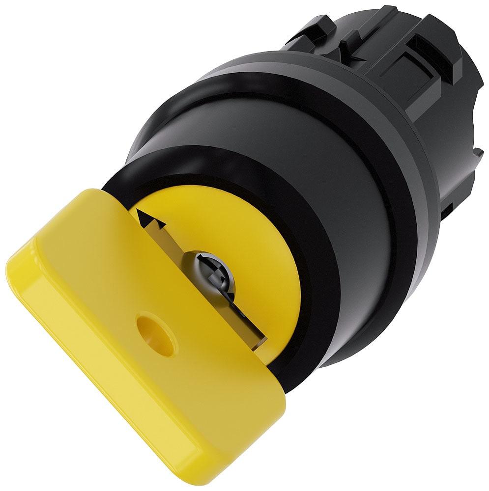 SIEMENS - SIE3SU10004JF010AA0 SEL.KEY 73033 GIALLO 2POS 0-I, 0