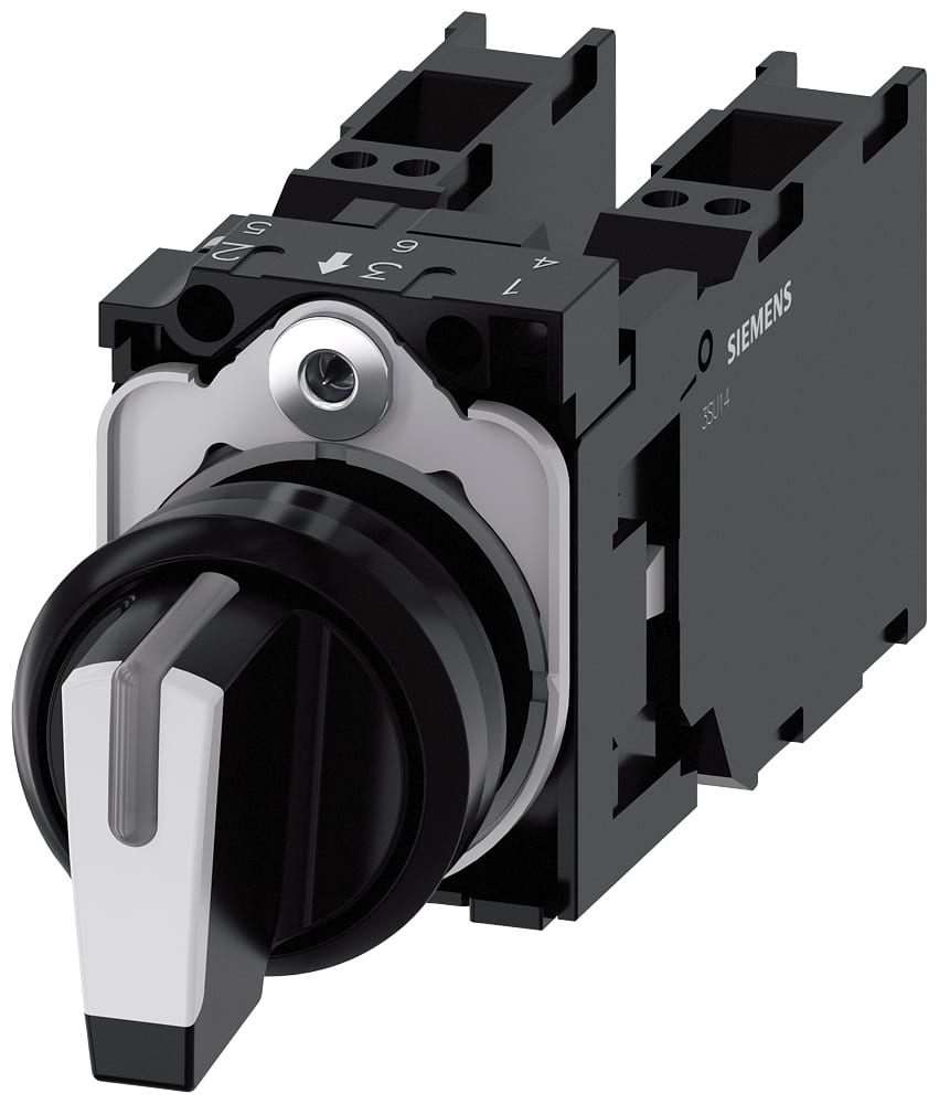 SIEMENS - SIE3SU11002BM603LA0 SEL.LUM PLAST.BIA MOMENT.3P 2X(1NO+1NC)L