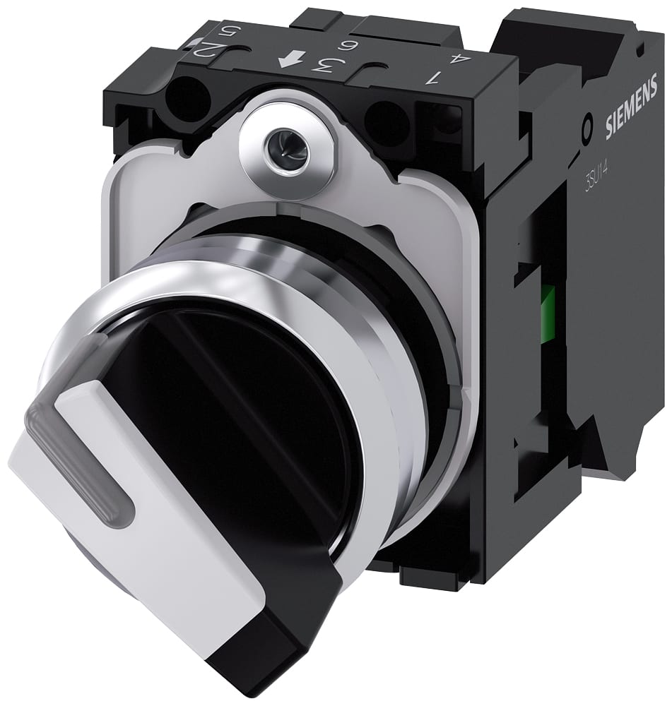 SIEMENS - SIE3SU11502BF603BA0 SEL.LUM.LEVA BIANCO MANT.2POS.MOLLA 1NA