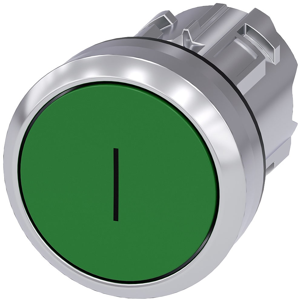 SIEMENS - SIE3SU10500AB400AC0 PULS. PIATTO VERDE SCRITTA I