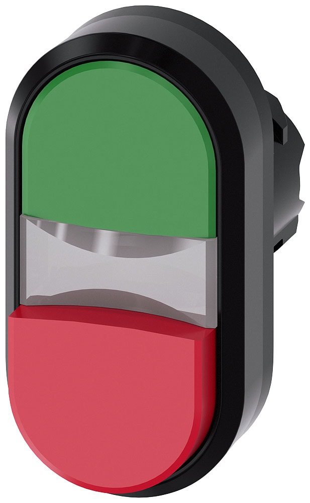 SIEMENS - SIE3SU10003BB420AA0 PULS. DOPPIO PIATTO VERDE-SPORG. ROSSO