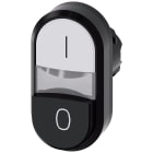 SIEMENS - SIE3SU10013BB610AK0 PULS.LUM.DOPPIO BIANC-SPORG NERO I-O