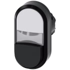 SIEMENS - SIE3SU10013BB610AA0 PULS.LUM.DOPPIO PIATTO BIANCO-SPORG.NERO