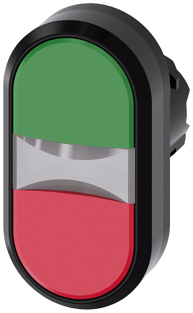 SIEMENS - SIE3SU10003AB420AA0 PULS. DOPPIO PIATTO VERDE-ROSSO