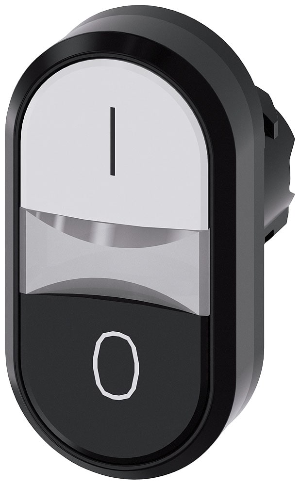 SIEMENS - SIE3SU10003AB610AK0 PULS. DOPPIO PIATTO BIANCO-NERO I-O