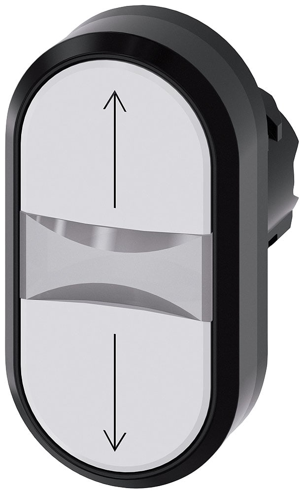 SIEMENS - SIE3SU10003AB660AN0 PULSANTE DOPPIO PIATTO BIANCO-BIANCO ?-?