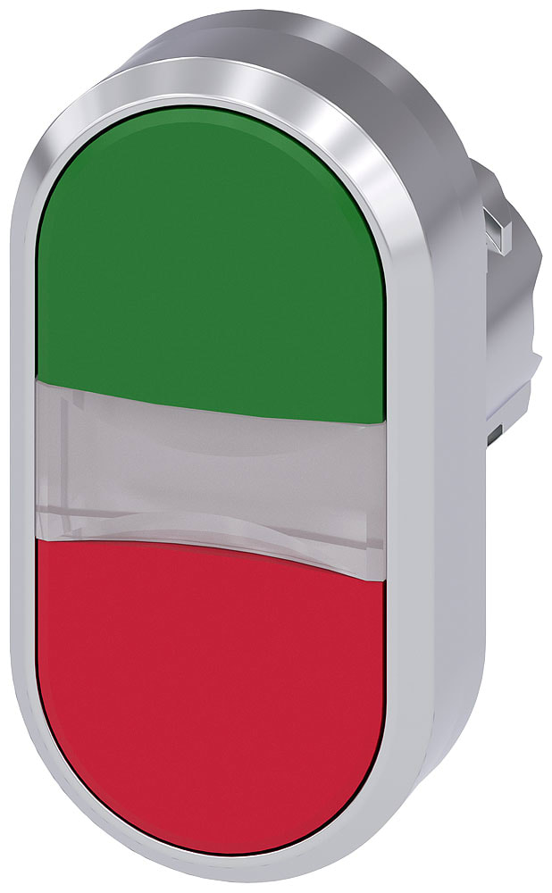 SIEMENS - SIE3SU10513AB420AA0 PULS.LUM.DOPPIO PIATTO VERDE-ROSSO