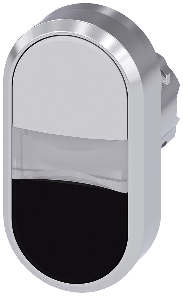 SIEMENS - SIE3SU10513AB610AA0 PULS.LUM.DOPPIO PIATTO BIANCO-NERO