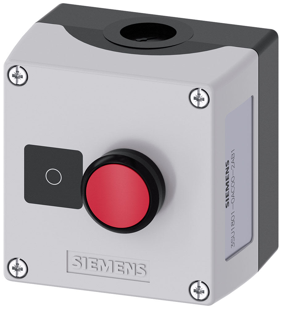 SIEMENS - SIE3SU18010AC002AB1 PULS.1 FOR GRIGIA,PULS.ROSSO 1NC,TARGH.O