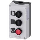 SIEMENS - SIE3SU18030AD002AB1 PULSANTIERA COMPLETA GRIGIA 3 FORI
