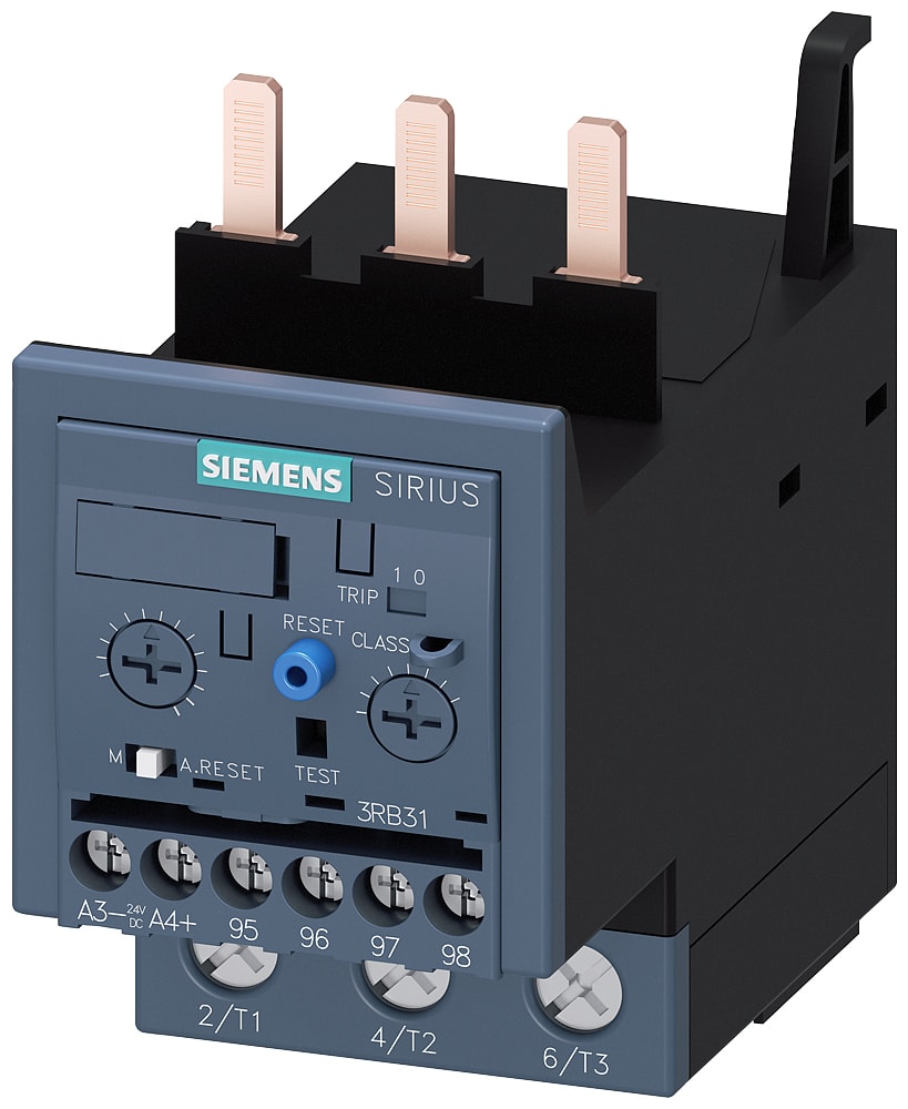 SIEMENS - SIE3RB31334UB0 Relè di sovraccarico 12,5 ... 50 A per protezione motore, gr. costr. S2, Class 5E ... 30E