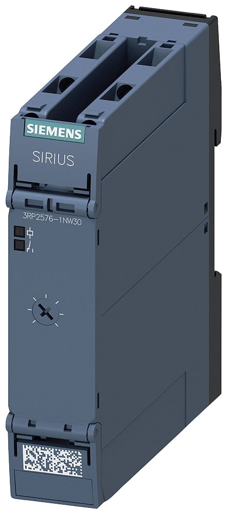 SIEMENS - SIE3RP25761NW30 Relè a tempo, stella-triangolo, 1NO ritardato, 1NO istantaneo, 1 campo di temporizzazione 3 ... 60 s