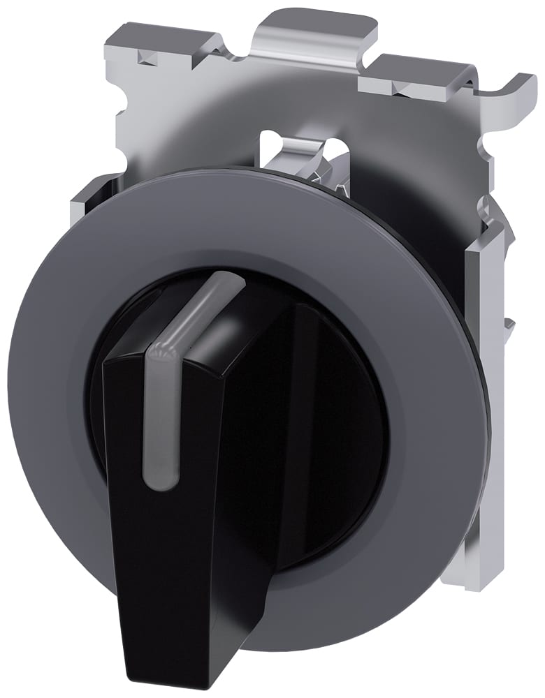 SIEMENS - SIE3SU10622DL100AA0 SEL.LUM 30MM LEVA NERO 3POS MANT