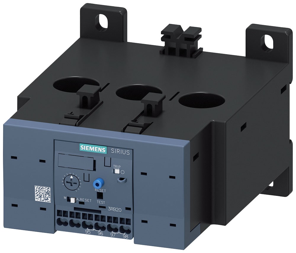 SIEMENS - SIE3RB20561FX2 Relè di sovraccarico 50 ... 200 A per protezione motore, S6, Class 10, RESET Manuale-Automatico