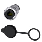 SIEMENS - SIE3SU19500GB800AA0 Interfaccia RJ45, 22 mm, in metallo lucido, colore argento