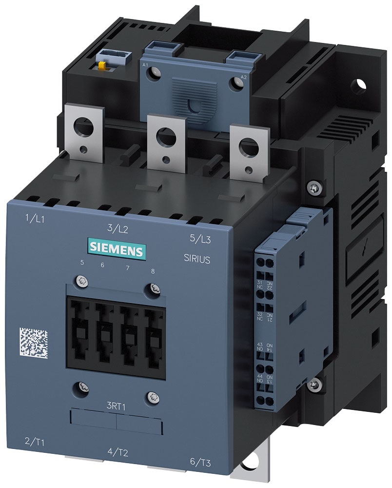 SIEMENS - SIE3RT10566NP380PA5 Contattore AC-3e 90 kW/400 V, comando in AC (40 ... 60 Hz)/DC Uc 200 ... 277 V, contatti ausiliari 2NO+2NC