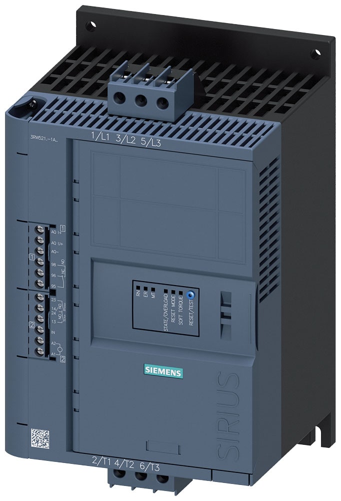 SIEMENS - SIE3RW52171AC04 SOFTSTARTER 400V AC 38A AUS 24V AC/DC VI