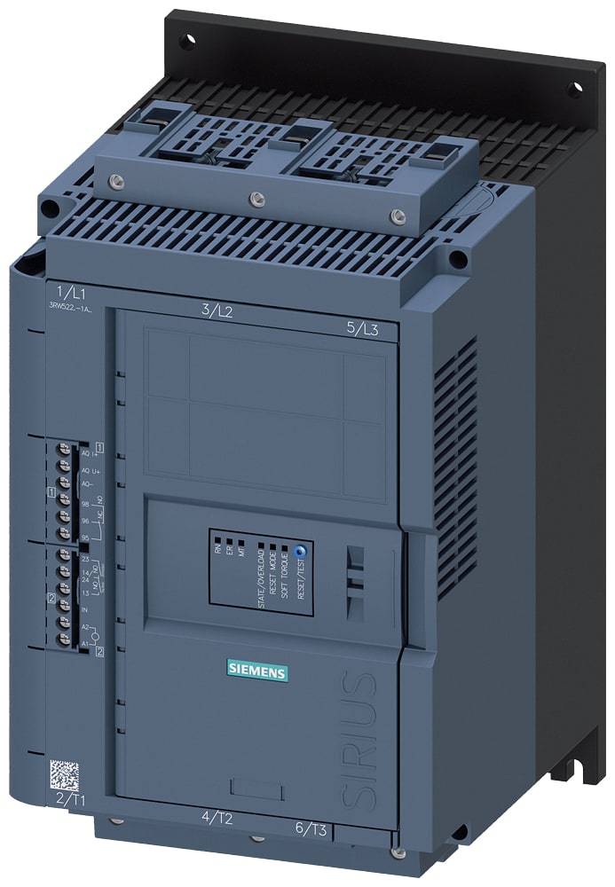 SIEMENS - SIE3RW52251AC14 SIRIUS softstarter 200 ... 480 V 47 A, AC 110 ... 250 V, morsetti a molla, ingresso termistore