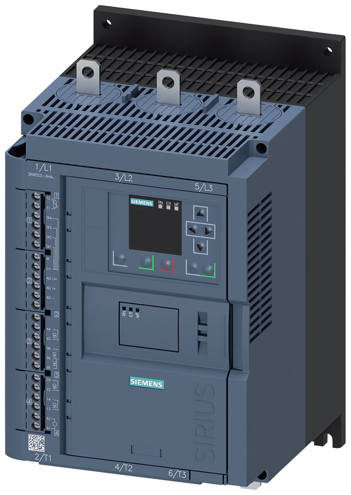 SIEMENS - SIE3RW55356HA04 SIRIUS softstarter 200 ... 480 V 143 A, AC/DC 24 V morsetti a vite