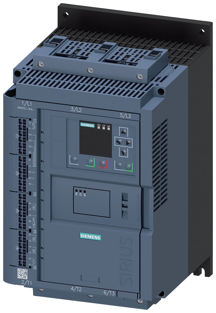 SIEMENS - SIE3RW55213HA06 SIRIUS softstarter 200 ... 690 V 25 A, AC/DC 24 V morsetti a molla