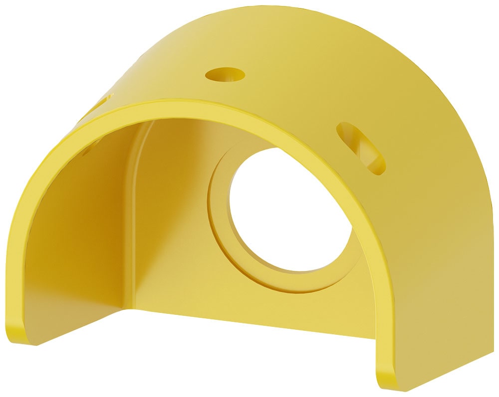 SIEMENS - SIE3SU19000EX300AA0 Collare di protezione per pulsante a fungo di ARRESTO DI EMERGENZA, 60 mm, 22 mm, giallo, in plastica