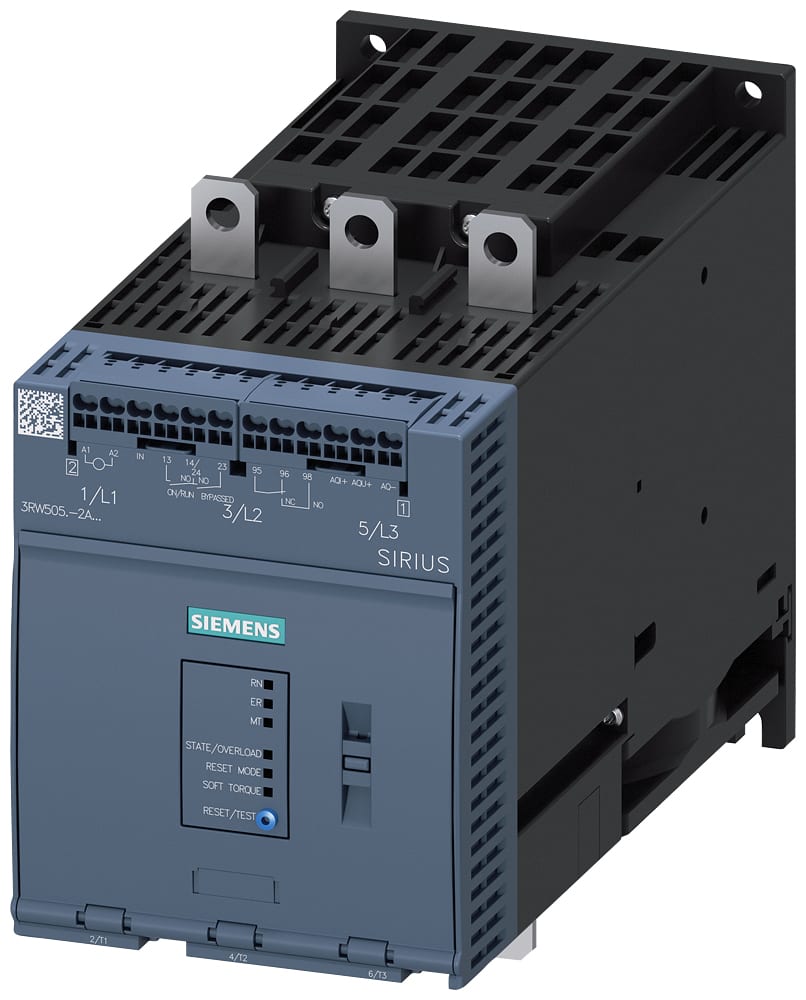 SIEMENS - SIE3RW50552AB15 SOFTSTARTER 500V 143A AUS 110-250V AC ML