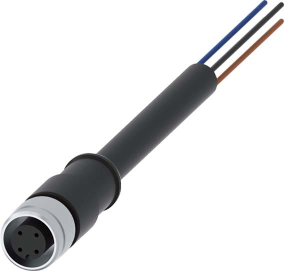 SIEMENS - SIE3SX56013SB54 Cavo di collegamento con presa M12 a 4 poli, 3SE52 con connettore M12 a 4 poli.