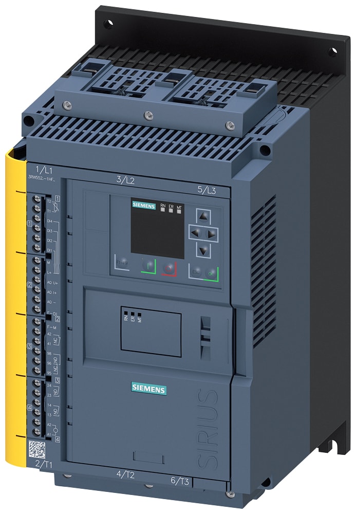 SIEMENS - SIE3RW55251HF04 SIRIUS softstarter 200 ... 480 V 63 A, AC/DC 24 V morsetti a vite, fail-safe