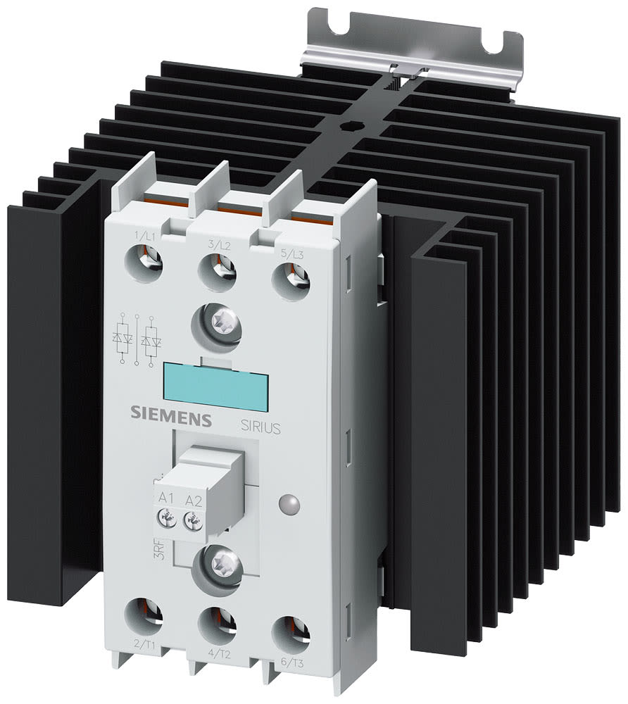SIEMENS - SIE3RF24401AB45 Contattore statico 3RF2, trifase AC-51 40 A 48 ... 600 V/DC 4 ... 30 V, controllato a 2 fasi