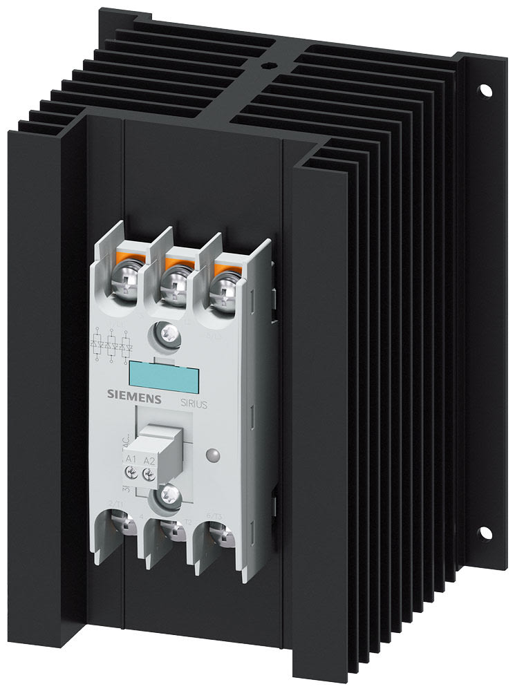 SIEMENS - SIE3RF24503AC45 Contattore statico 3RF2, trifase AC-51 50 A 48 ... 600 V/DC 4 ... 30 V, controllato a 3 fasi