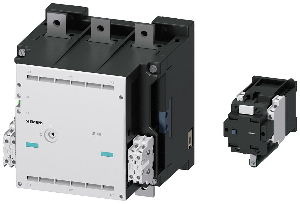 SIEMENS - SIE3TF68331DG4 Contattore gr. costr. 14, a 3 poli, AC-3, 335 kW, 400/380 V (690 V) (3NO+3NC), 3TC4417-4A