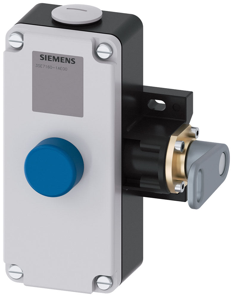 SIEMENS - SIE3SE71601AE00 Interruttore a fune SIRIUS + leva, custodia in metallo, 2 x M25 x 1,5, 2NO+2NC, con blocco EN ISO 13850