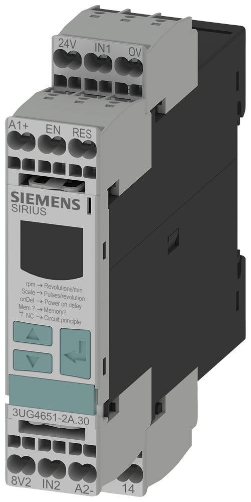 SIEMENS - SIE3UG46512AW30 Relè di controllo digitale, controllo del numero di giri da 0,1 a 2200 r/min