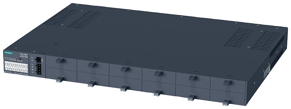 SIEMENS - SIE6GK53240GG101AR2 SCALANCE XR324-12M man.sw.L2, 12x vani per mezzi trasmissivi porte front. DC24V