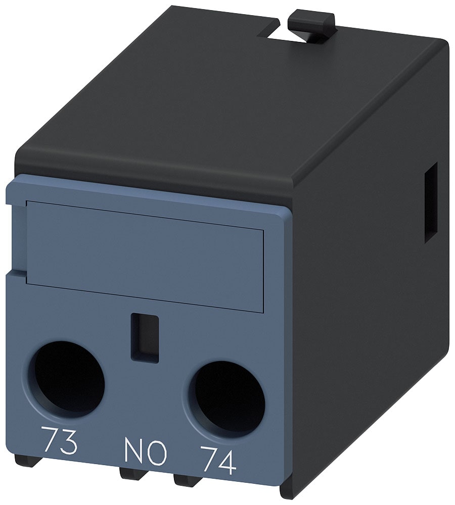 SIEMENS - SIE3RH29111BA10 Blocchetto di contatti ausiliari 1NO, vie di corrente: 1NO, collegamento dal basso