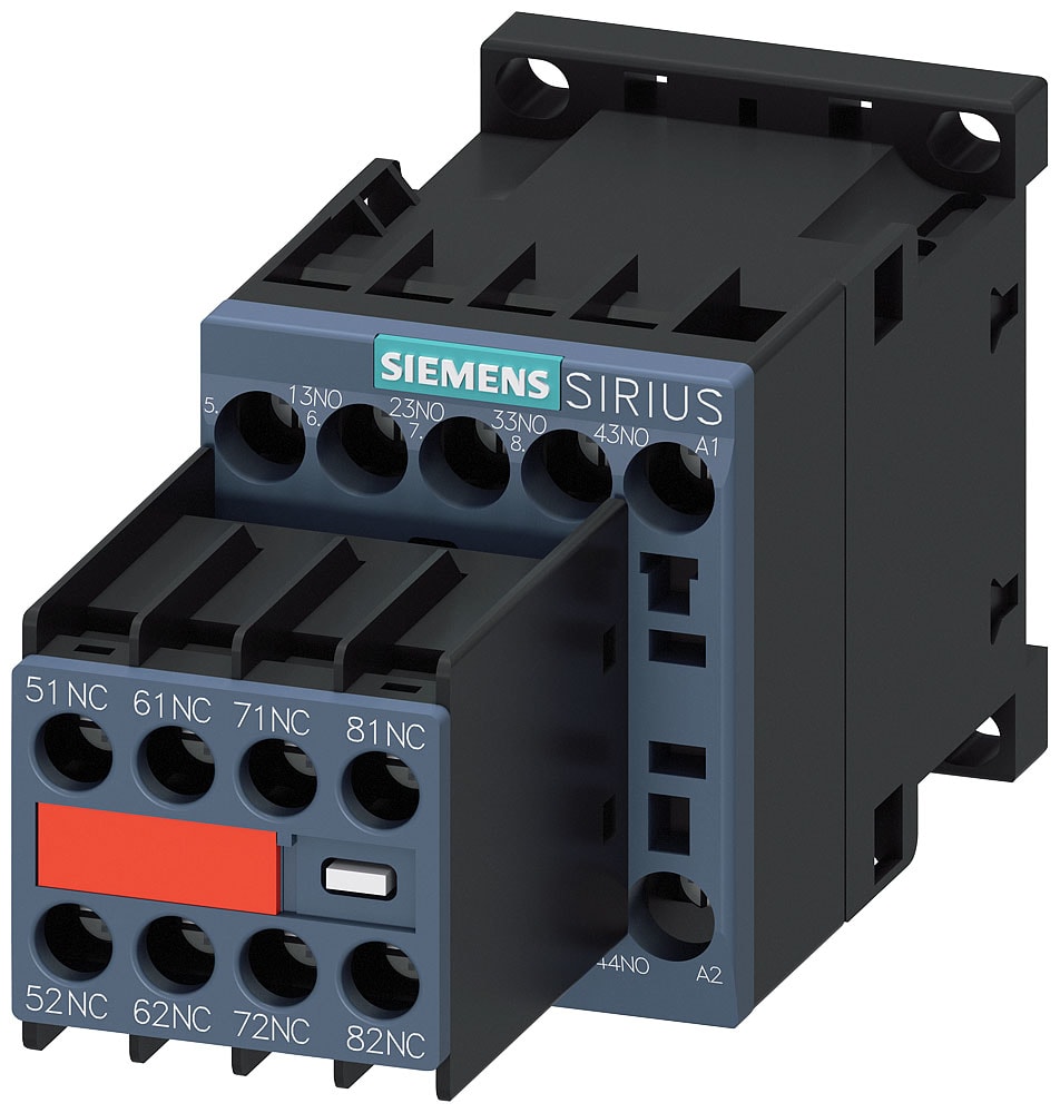 SIEMENS - SIE3RH22441BB40 Contattore ausiliario, 4NO+4NC, DC 24 V, S00, morsetti a vite