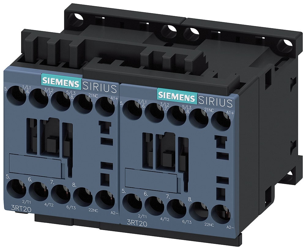 SIEMENS - SIE3RA23168XB301BB4 Teleinvertitore completo AC-3, 4 kW/400 V DC 24 V, a 3 poli S00