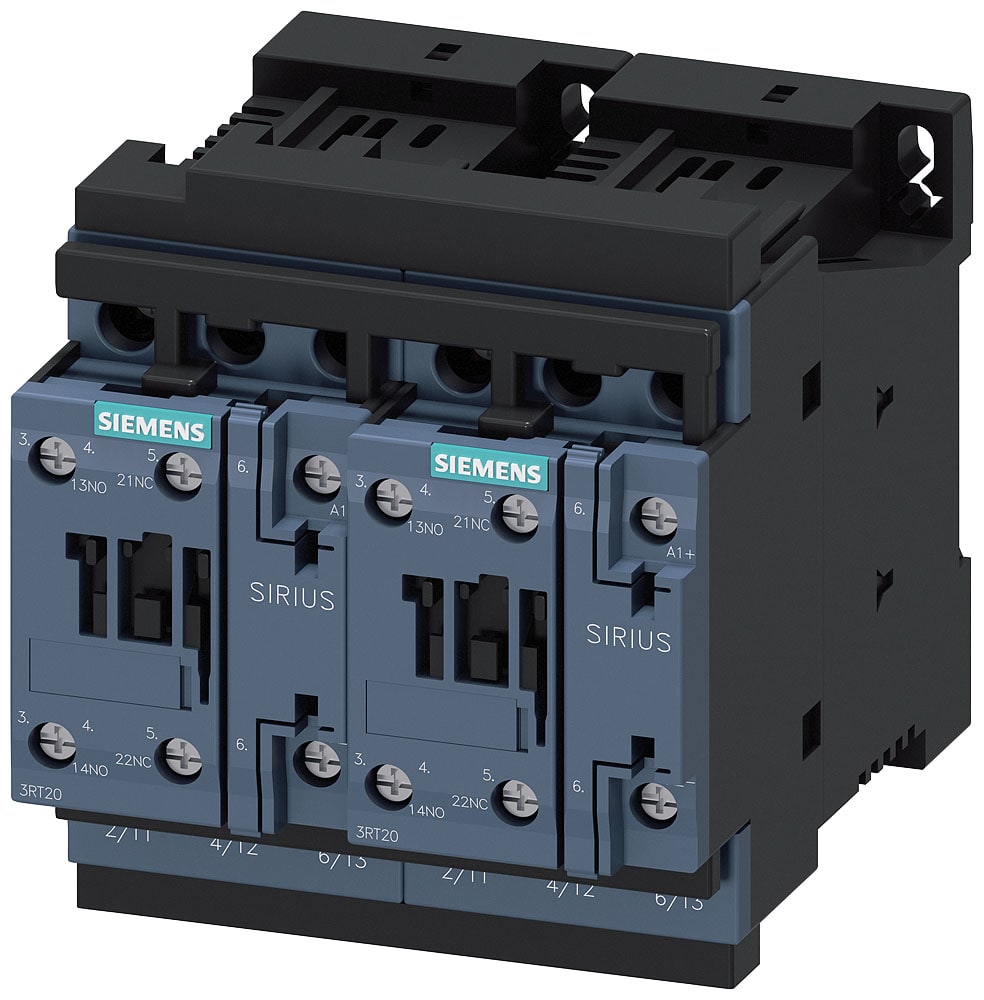 SIEMENS - SIE3RA23258XB301BB4 Teleinvertitore completo AC-3, 7,5 kW/400 V DC 24 V, a 3 poli S0