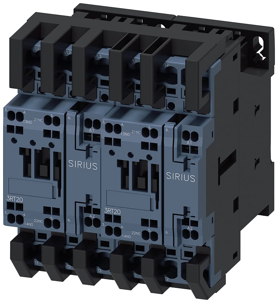 SIEMENS - SIE3RA23268XB302AC2 Teleinvertitore completo AC-3, 11 kW/400 V AC 24 V, 50/60 Hz, a 3 poli S0