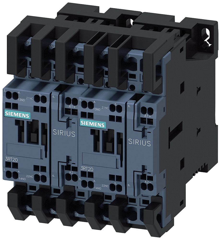 SIEMENS - SIE3RA23258XB302BB4 Teleinvertitore completo AC-3, 7,5 kW/400 V DC 24 V, a 3 poli S0