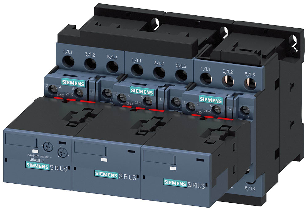 SIEMENS - SIE3RA24258XF321AG2 Teleavviatore stella-triangolo AC-3, 15/18,5 kW/400 V AC 110 V, 50/60 Hz, a 3 poli S0
