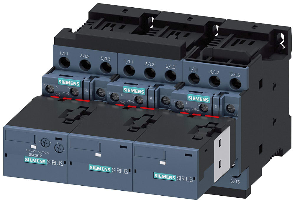 SIEMENS - SIE3RA24258XF321BB4 Teleavviatore stella-triangolo AC-3, 15/18,5 kW/400 V DC 24 V, a 3 poli S0